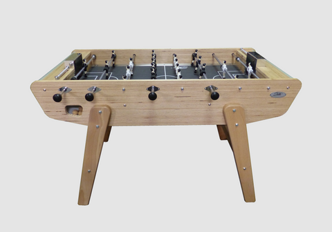 Nordique Minimalist Home Design Football Table by Stella - Beech Wood Legs / Round red handles - Stella - Playoffside.com
