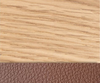 Oak/ Chestnut faux leather