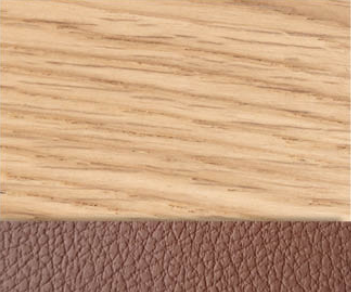 Teo Dining Chair Available in 2 Colors - Oak/ Chestnut faux leather - Vincent Sheppard - Playoffside.com