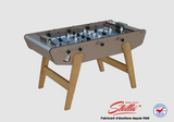 Stella Outdoor Wood and Metal Sturdy Football Table - Taupe / Round red handles - Stella - Playoffside.com