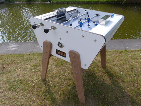 Stella - 2 Player Design Football Table Outdoor - White - Playoffside.com