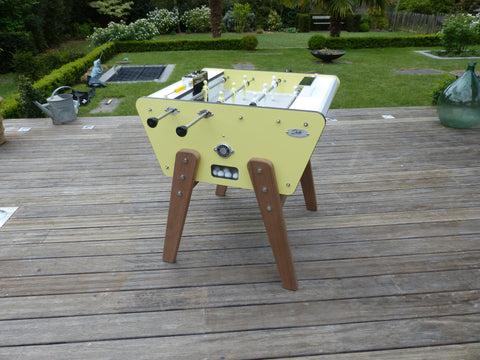 Stella - 2 Player Design Football Table Outdoor - Yellow - Playoffside.com