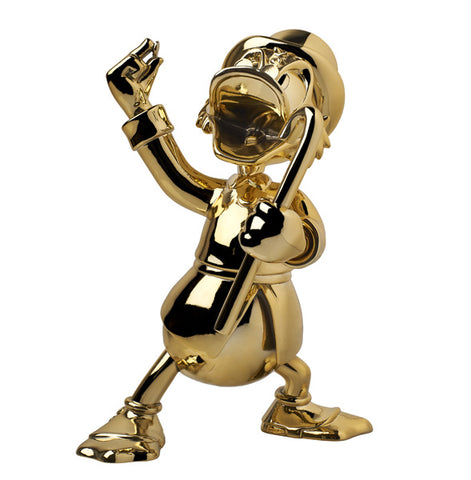 LeblonDelienne - Uncle Scrooge 27cm Figurine in 2 styles - Chrome Gold - Playoffside.com