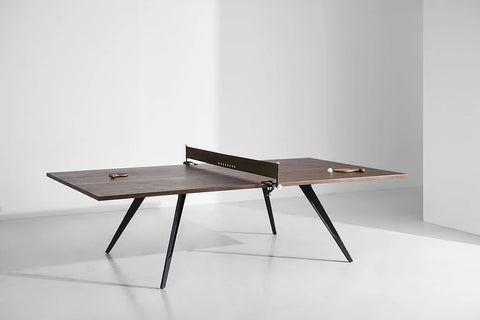 District 8 - Smoked Oak Wood Luxury Design Ping-Pong Table - Default Title - Playoffside.com