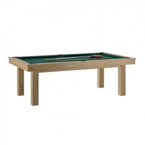 Rene Pierre - Lafite Oak Pool Table - Green / With Top - Playoffside.com