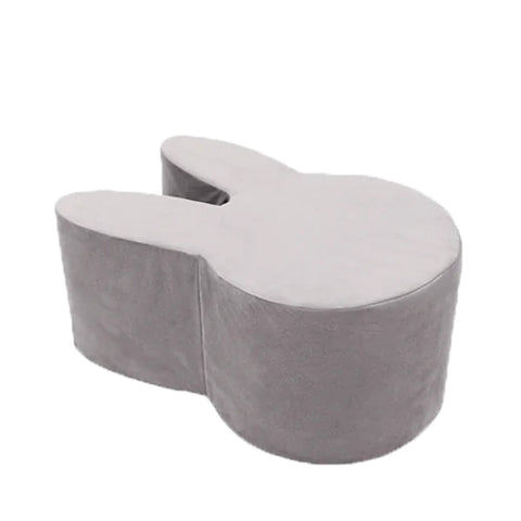 Misioo - Rabbit Shaped Pouf for Child Room Available in 5 Colours - Grey - Playoffside.com
