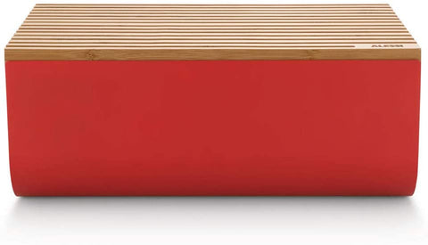 Mattina Bread Bin From Alessi Available in 2 Colors - Red - Alessi - Playoffside.com