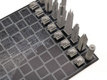 Chicago Metal Chess Set Available in 3 Board Styles - Wooden City Map - Skyline Chess - Playoffside.com