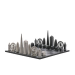 London Stainless Steel Chess Set Available in 3 Board Styles - Italian Marble - Skyline Chess - Playoffside.com