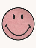 Smiley Round Area Rug Available in 2 Colours & 3 Sizes - Pink / ø100 cm - Maison Deux - Playoffside.com