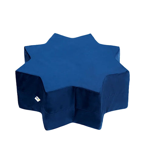 Misioo - Star Pouf for Child Room Available in 5 Colours - Navy Blue - Playoffside.com