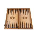 Oak & Walnut Wooden Backgammon Set Available in 2 Sizes - Large - Manopoulos - Playoffside.com