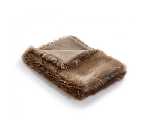 MiaCara - Super-Soft Faux Fur Cat Blanket Lana Available in 3 colours - Brown - Playoffside.com