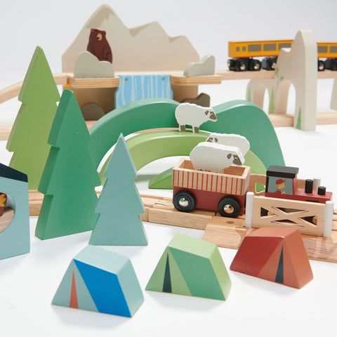 Mountain View Train Set For Toddlers