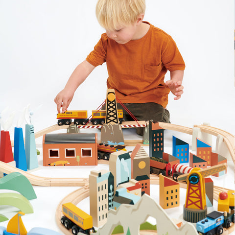Mountain View Train Set For Toddlers