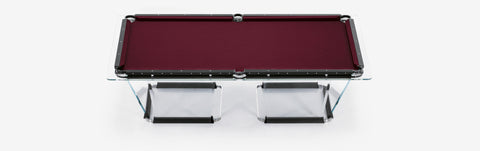 Teckell - T1.8 Biliardo Pool Table 8 feet - Luxury Billiard - Burgundy - Playoffside.com