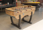 Vintage Design Football Table from Oak Wood - Red handles - Debuchy By Toulet - Playoffside.com