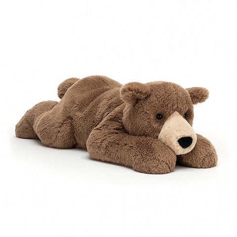 Woody Bear Lying From Jellycat Suitable From Birth - Default Title - Jellycat - Playoffside.com