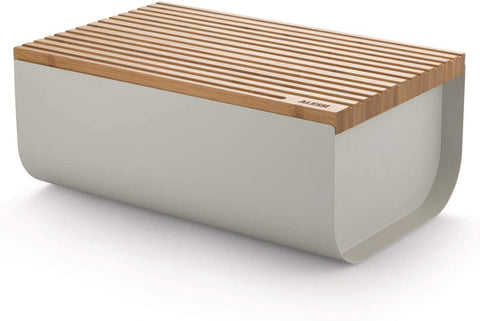 Mattina Bread Bin From Alessi Available in 2 Colors - Warm Grey - Alessi - Playoffside.com