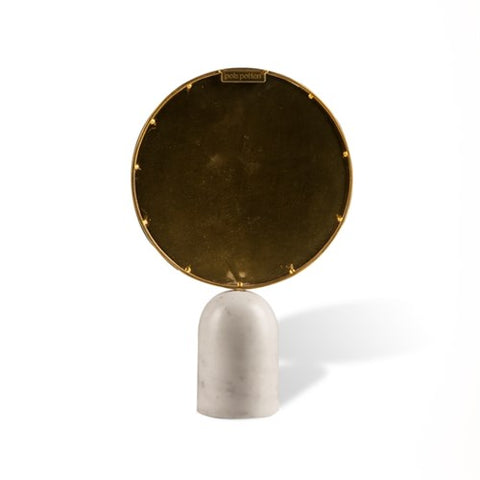 Round Mirror with Marble Base - Default Title - Pols Potten - Playoffside.com