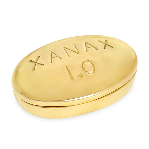 Jonathan Adler - Xanax Brass Pill Box - Default Title - Playoffside.com