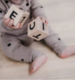 Minimalistic Wooden Alphabet Blocks Available in 2 Colours - White - Ooh Noo - Playoffside.com