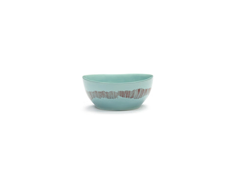 Ottolenghi Bowls Available in 2 Sizes & 6 Styles - Azure Swirl Red Stripes / Small - Serax - Playoffside.com