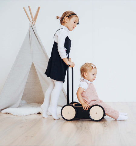 Ooh Noo - Minimalistic & Wooden Baby Walkers Available in 2 Colours - White - Playoffside.com