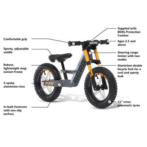Berg - Biky Bike for Children 2 to 5 Years Old Available in 3 Styles - Cross - Playoffside.com