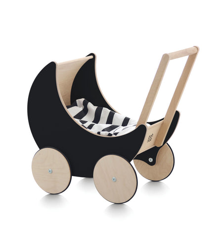 Ooh Noo - Elegant Dolls Prams Available in 2 Colours - Black - Playoffside.com