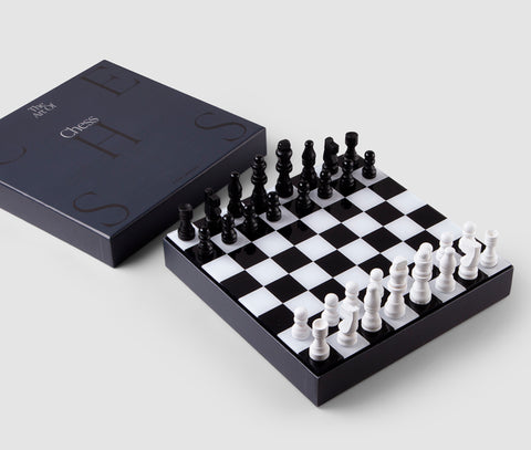 Chess Set - Large Metal Staunton Men on Marble Decoupage Chess Board –  WorldWise Imports