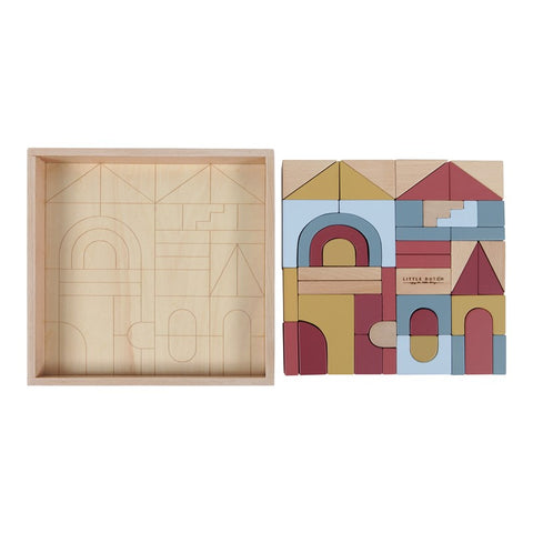 Little Dutch - Wooden building blocks Suitable from 2 years - Default Title - Playoffside.com