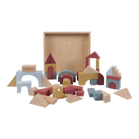 Little Dutch - Wooden building blocks Suitable from 2 years - Default Title - Playoffside.com
