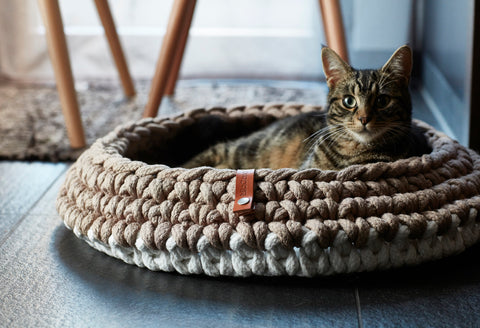 MiaCara - Cotton Knit Cat Bed Nido Available in 3 colours - Green - Playoffside.com