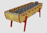 Giant Indoor Football Table by Stella 8 Players Available in 3 Styles - Vintage Yellow / Round red handles - Stella - Playoffside.com