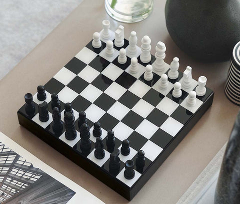 Social Chess Board Set Luxury Portable Family Boardgame