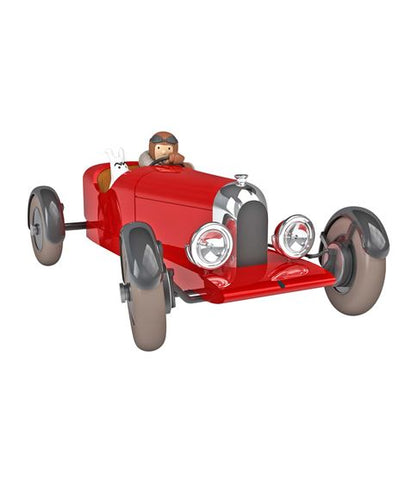Tintin's Red Amilcar 1/24 Resin Tintin's Car Figurine - Default Title - Moulinsart - Playoffside.com