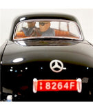 Border Agents' Black Mercedes Resin Figurine 1/24 Scale - Default Title - Tintin Imaginatio - Playoffside.com