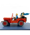 Tintin's Red Resin Jeep Figurine 1/24 Scale - Default Title - Moulinsart - Playoffside.com