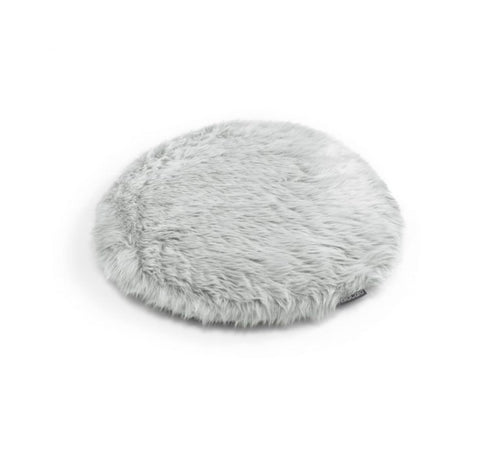 MiaCara - Soft Faux Fur Cat Cushion Lana Available in 2 Colours - Light Grey - Playoffside.com