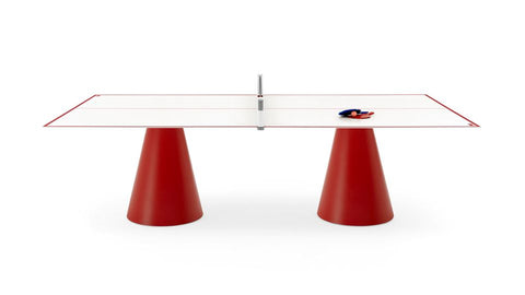 Dada Modular Outdoor Ping Pong Table Available in 2 Colors - Red - Fas Pendezza - Playoffside.com
