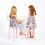 Qeeboo Ribbon Chair for Dining and Children 2 Sizes - Baby Pink - Qeeboo - Playoffside.com