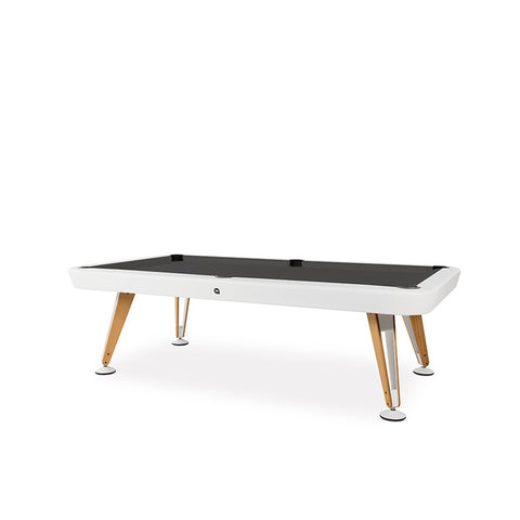 Diagonal Luxury Design Pool Table 7" - Outdoor - White & Black Play Area - RS Barcelona - Playoffside.com