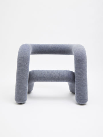 Extra Bold Armchair Available in 17 Colours - Kvadrat grey blue - Moustache - Playoffside.com