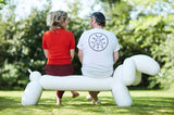 Attackle Indoor/ Outdoor Dog Shaped Bench - White - Fatboy - Playoffside.com