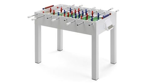 Fido Modern Looking Design Football Table - White / Straight Through Poles - Fas Pendezza - Playoffside.com