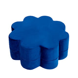 Flower Pouf for Child Room Available in 5 Colours - Navy Blue - Misioo - Playoffside.com