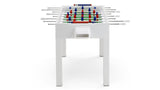 Fido Modern Looking Design Football Table - Black / Telescopic Poles - Fas Pendezza - Playoffside.com