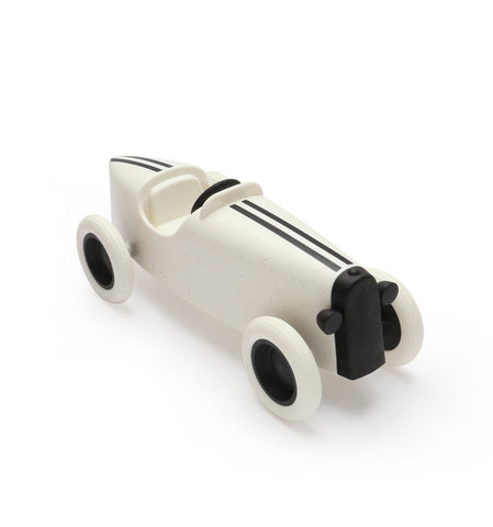 Ooh Noo - Grand Prix Wooden Racing Cars Available in 4 Colours - White - Playoffside.com
