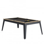Steel Pool Table - Oak / grey / Grey Cloth / Without Top - Rene Pierre - Playoffside.com